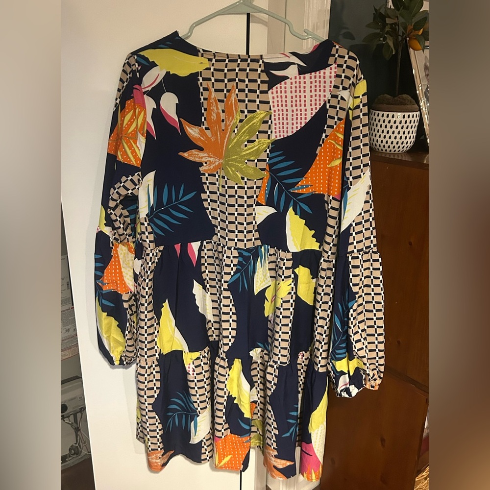 Colorful Patterned Dress - Picture 3 of 3